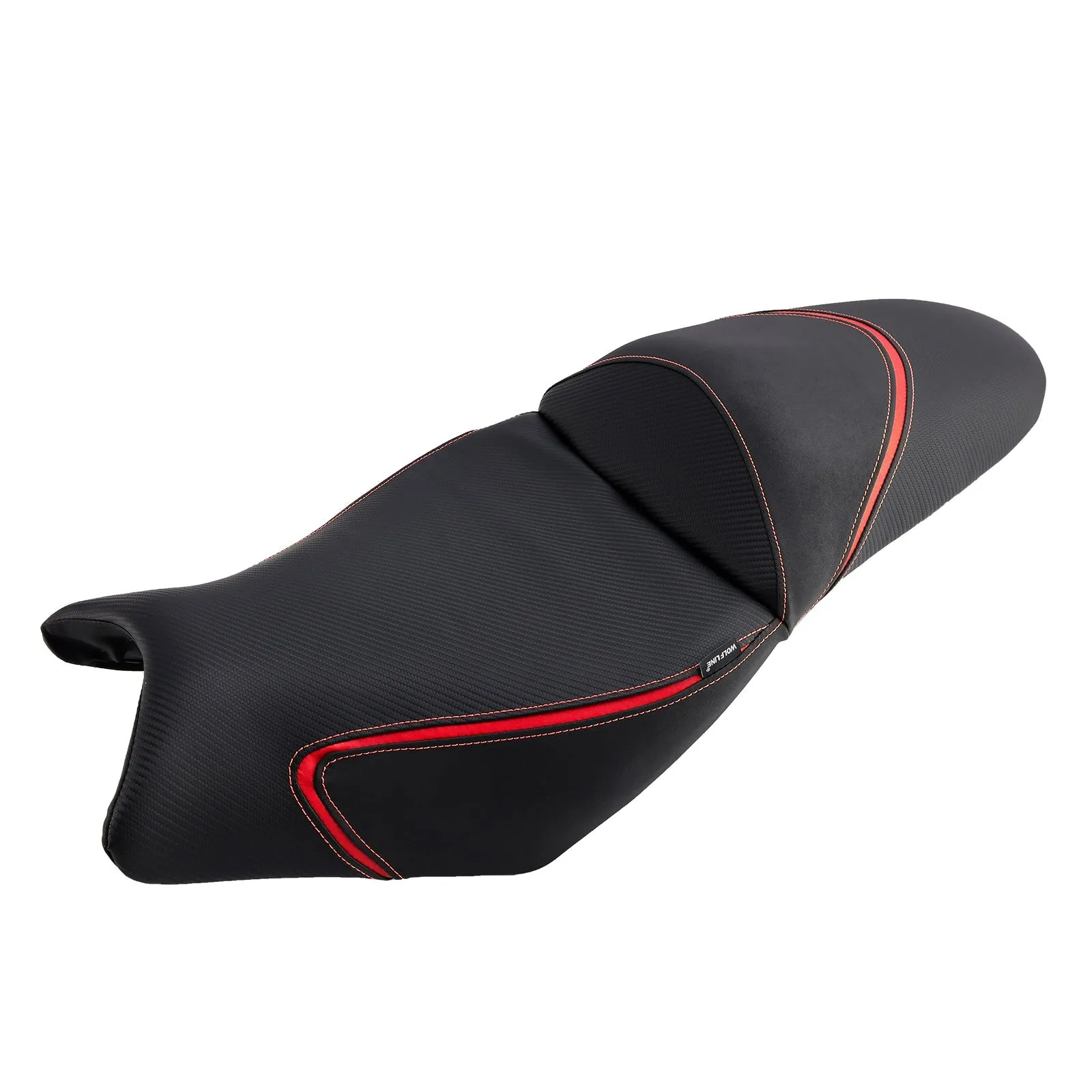 Selle passager avant et arrière rouge pour Kawasaki Versys 650 2022-2024