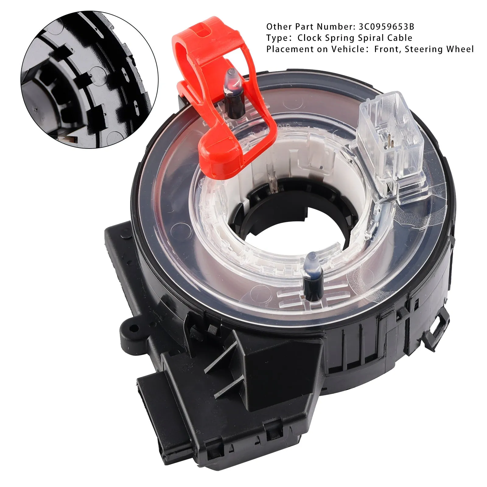 Câble spiralé à ressort horloge pour VW CC 2009-2012 et Passat 2.0L/T 2006-2010