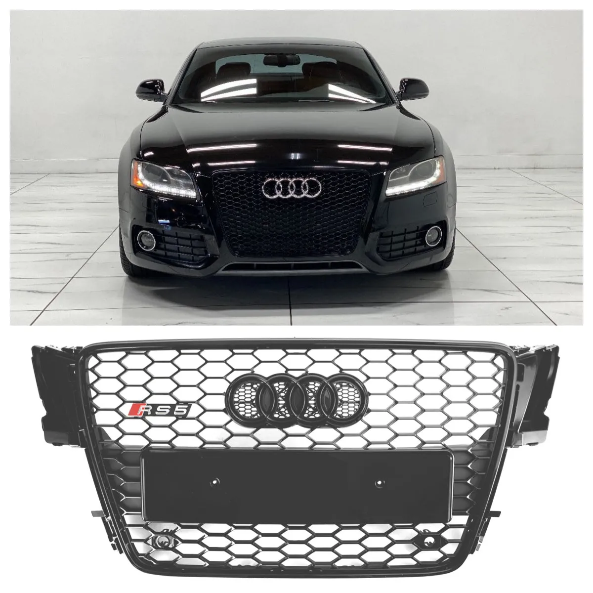 Audi A5/S5 B8 2008 2009 2010 2011 2012 Calandre Sport Alvéolée Haute Perméabilité Style RS5