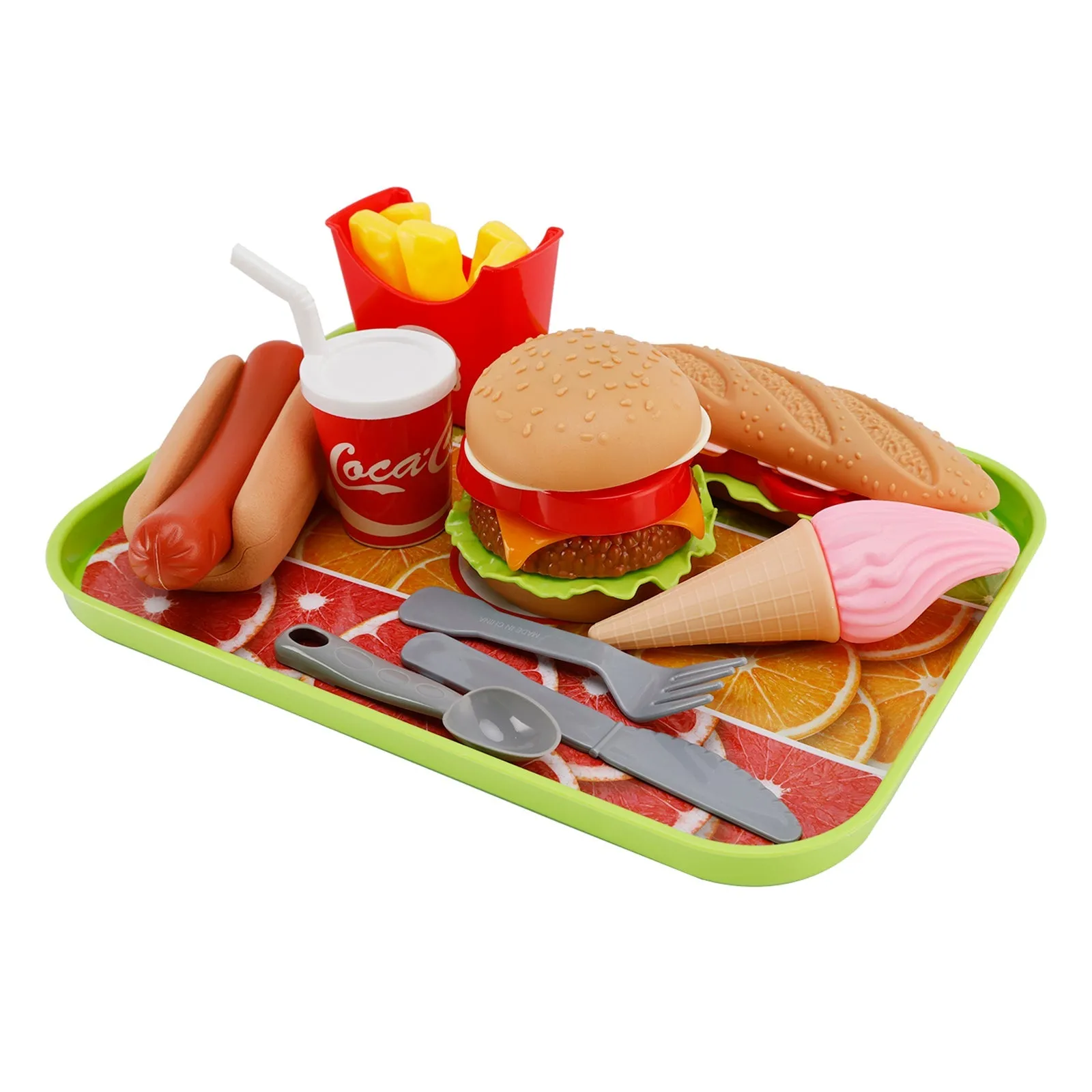 Hamburger, glace, jeu de simulation, nourriture, jouets de cuisine, ensemble de jouets pour enfants