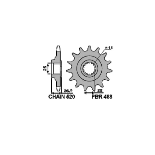 526 18 18nc Pignone Pbr Passo 530 - 15 > 18 Denti Per Kawasaki Zx-12 R 2000 > 2006-526-18-18NC-127669
