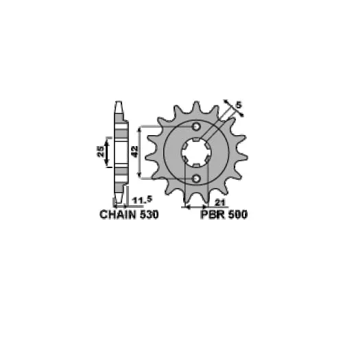 527 15 18nc Pignone Pbr Passo 632 - 14 > 15 Denti Per Kawasaki Gpz Rx 1986 > 1989-527-15-18NC-127625