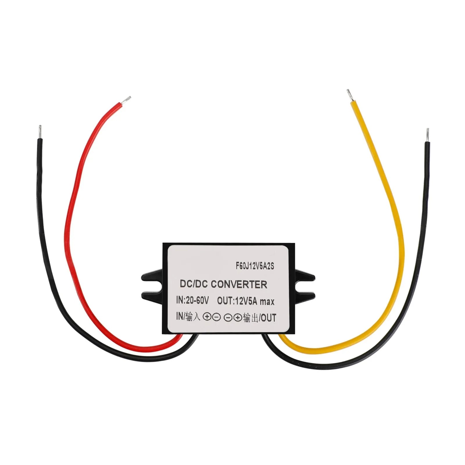 Régulateur de tension CC, convertisseur abaisseur de tension, 20-60 V vers 12 V, 5 A, 60 W