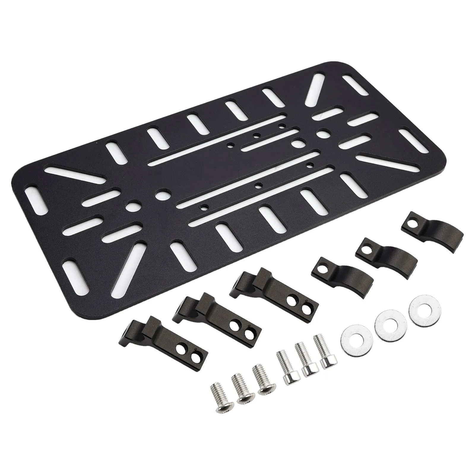 Kit de fixation de sacoche latérale symétrique universelle noire pour moto