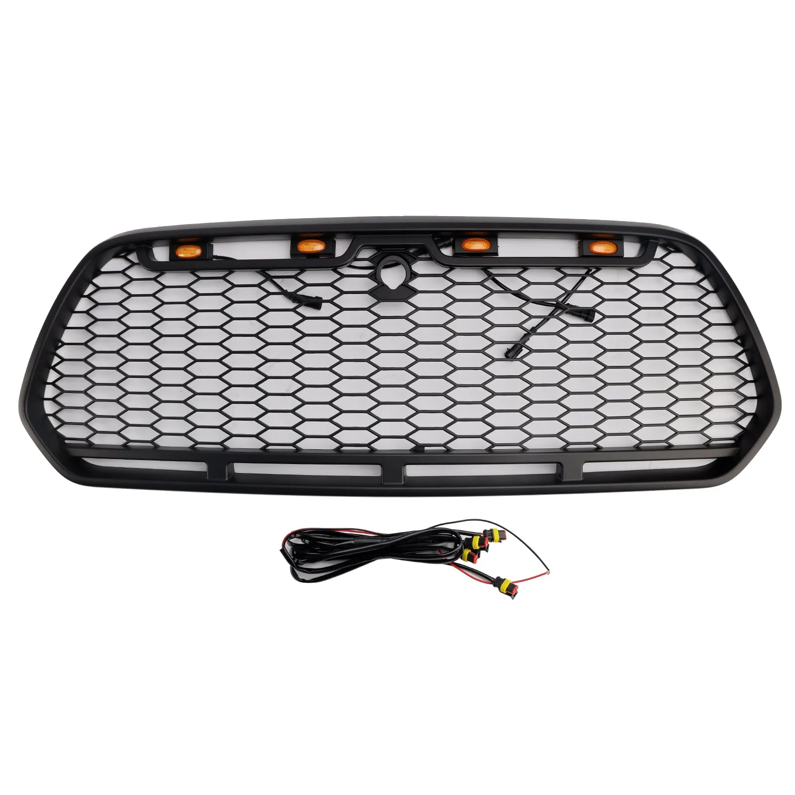 Grille de pare-chocs avant noire mate à LED pour Ford Transit MK8 Raptor 2015-2018