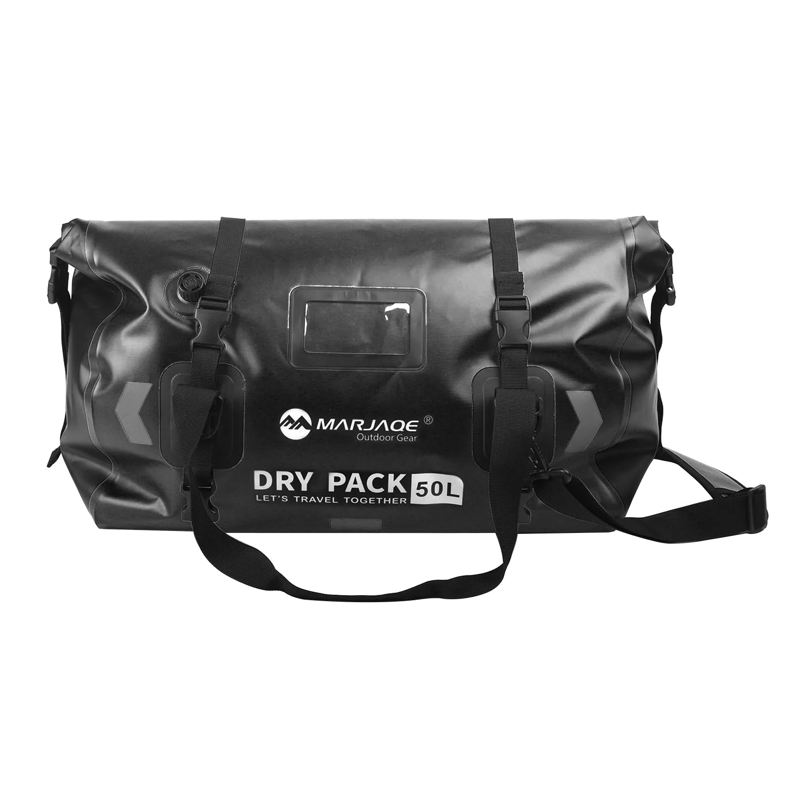 Sacoche latérale universelle en polyuréthane 50 L pour moto, jaune