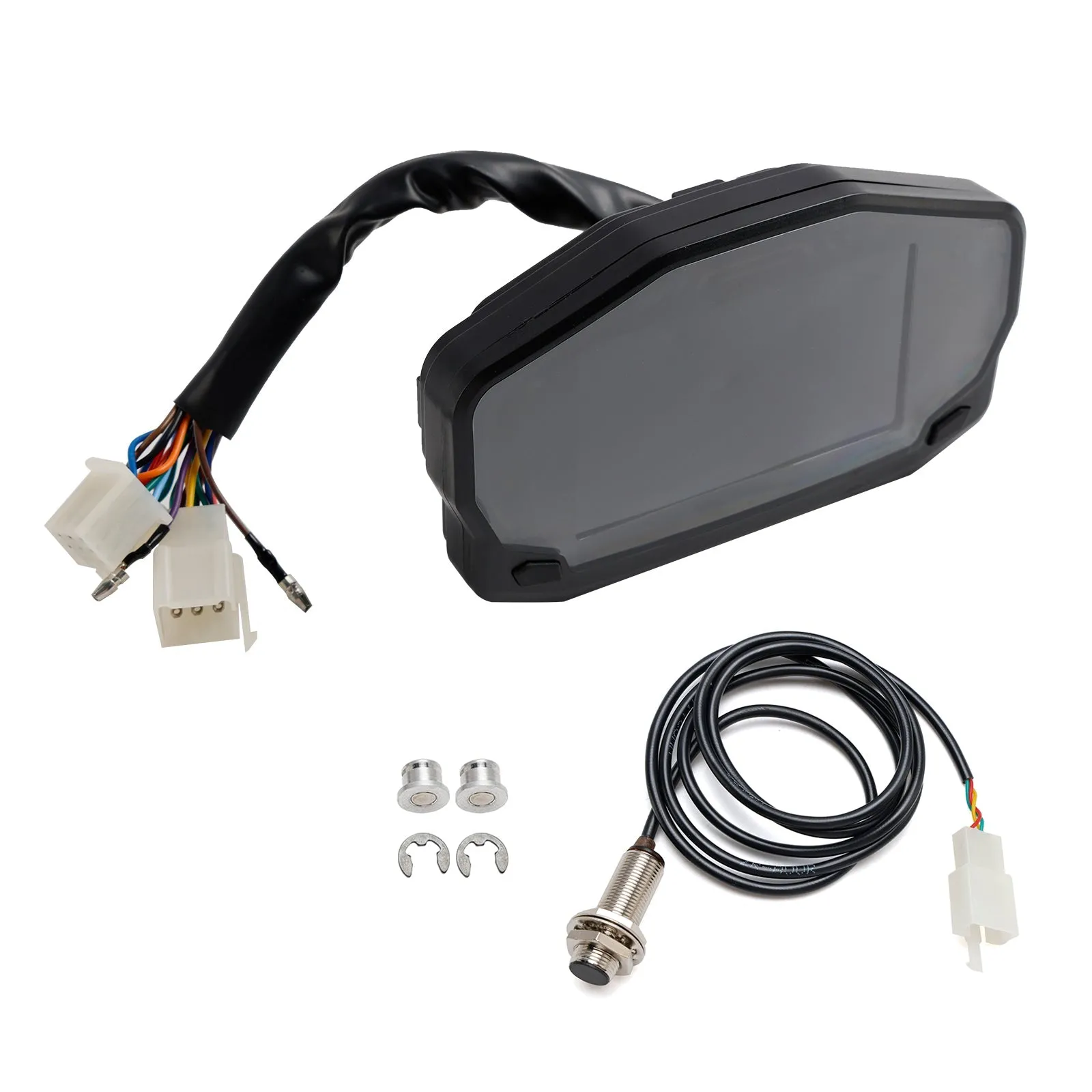 Compteur kilométrique numérique LCD rétroéclairé, compteur de vitesse, universel pour moto