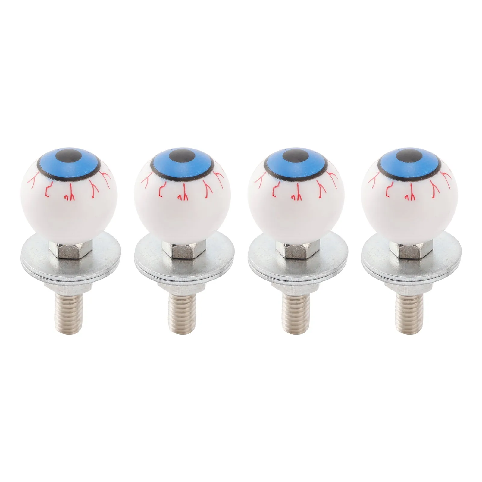 4x Boulons de plaque d'immatriculation en plastique pour moto et vélo, vissés sur écrou de cadre