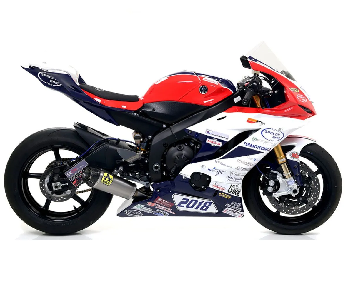 Scarico Completo Arrow Racing Competition Indy Race Titanio/acciaio Fondello Carbonio Yamaha Yzf R6 2017 > 2021-71217CKZ-282560