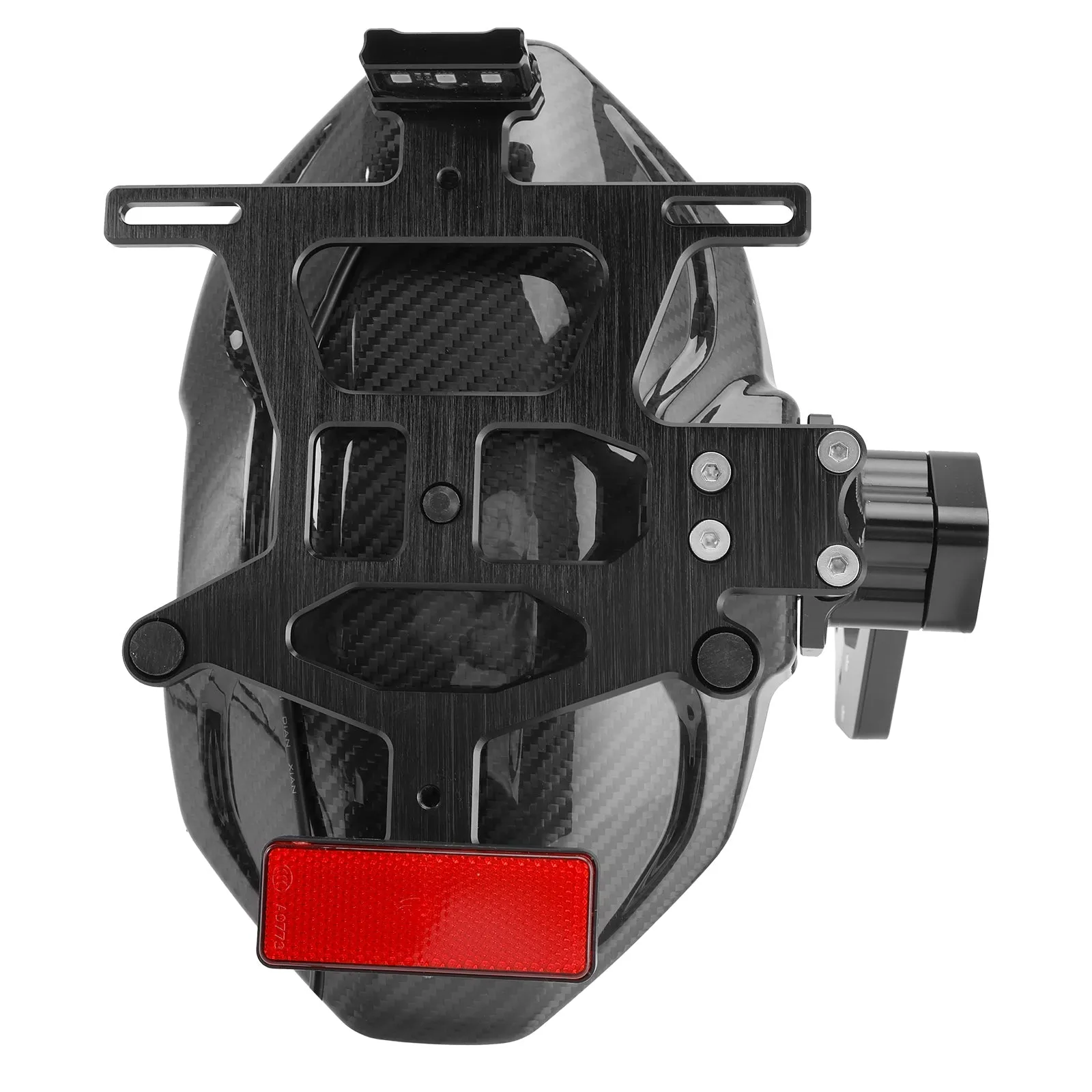 Support de garde-boue arrière en fibre de carbone véritable, LED, pour Honda CBR650R CB650R 2024-2025