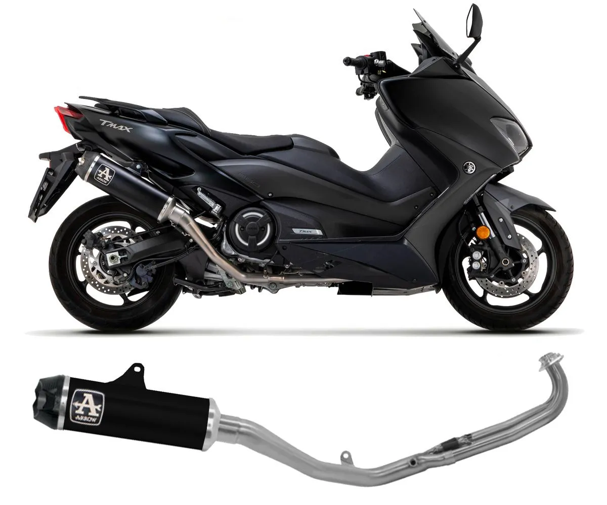 Scarico Completo Arrow Racing Indy Race Titanio Dark Per Yamaha T-max 560 2020 > 2021-73521PKNW-282590