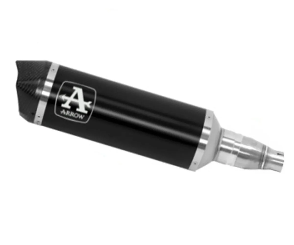 Terminale Di Scarico Urban + Raccordo Racing Arrow Alluminio Dark Fondello Carb Kymco Xciting 400 S 2021 > 2023-73522AKN-282593
