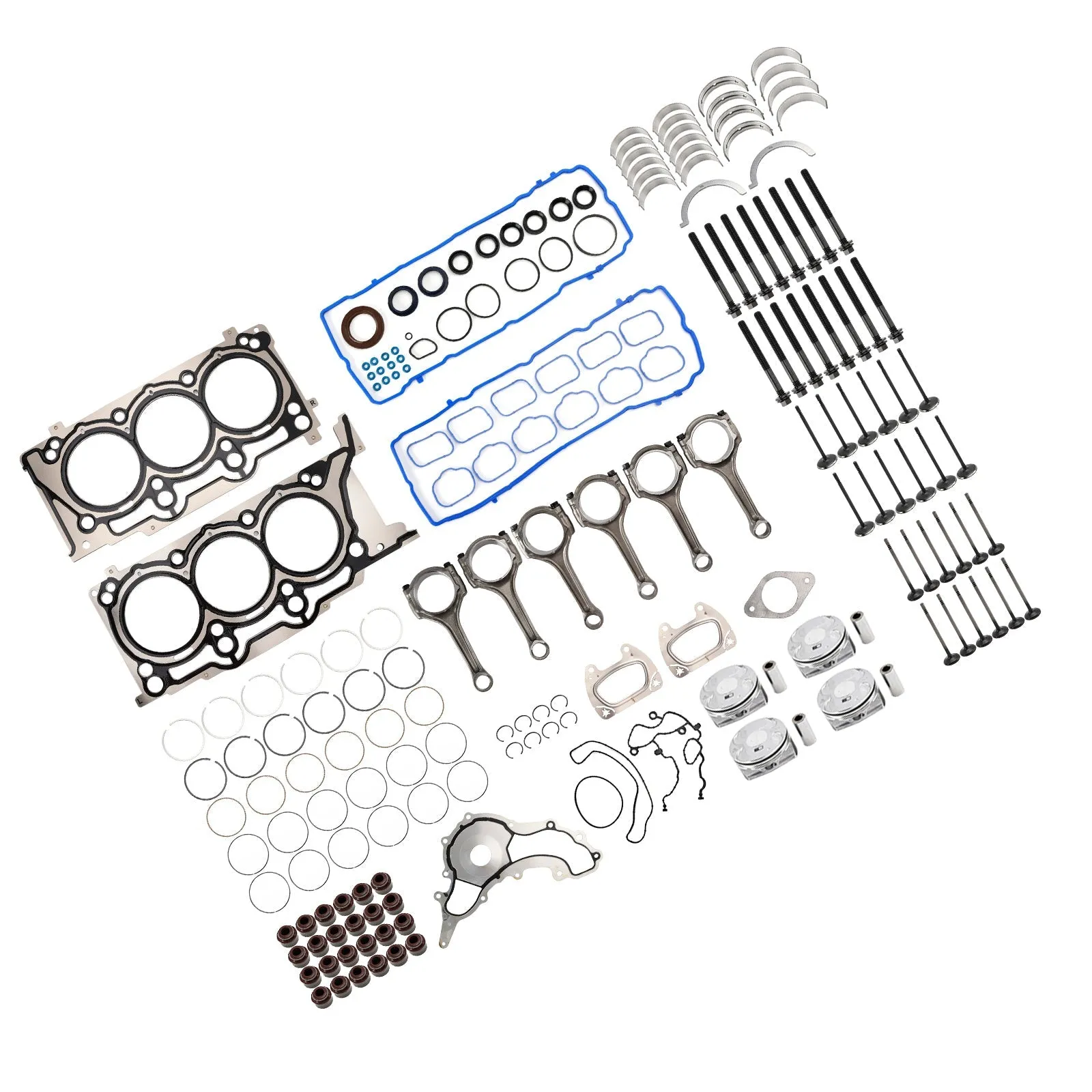 Kit de révision et de reconstruction du moteur pour Jeep Grand Cherokee 3,6 L, 3 604 cm³, 220 CID, V6, DOHC, 3,6 L, 2011-2015, 5184088AF, H1517CPA
