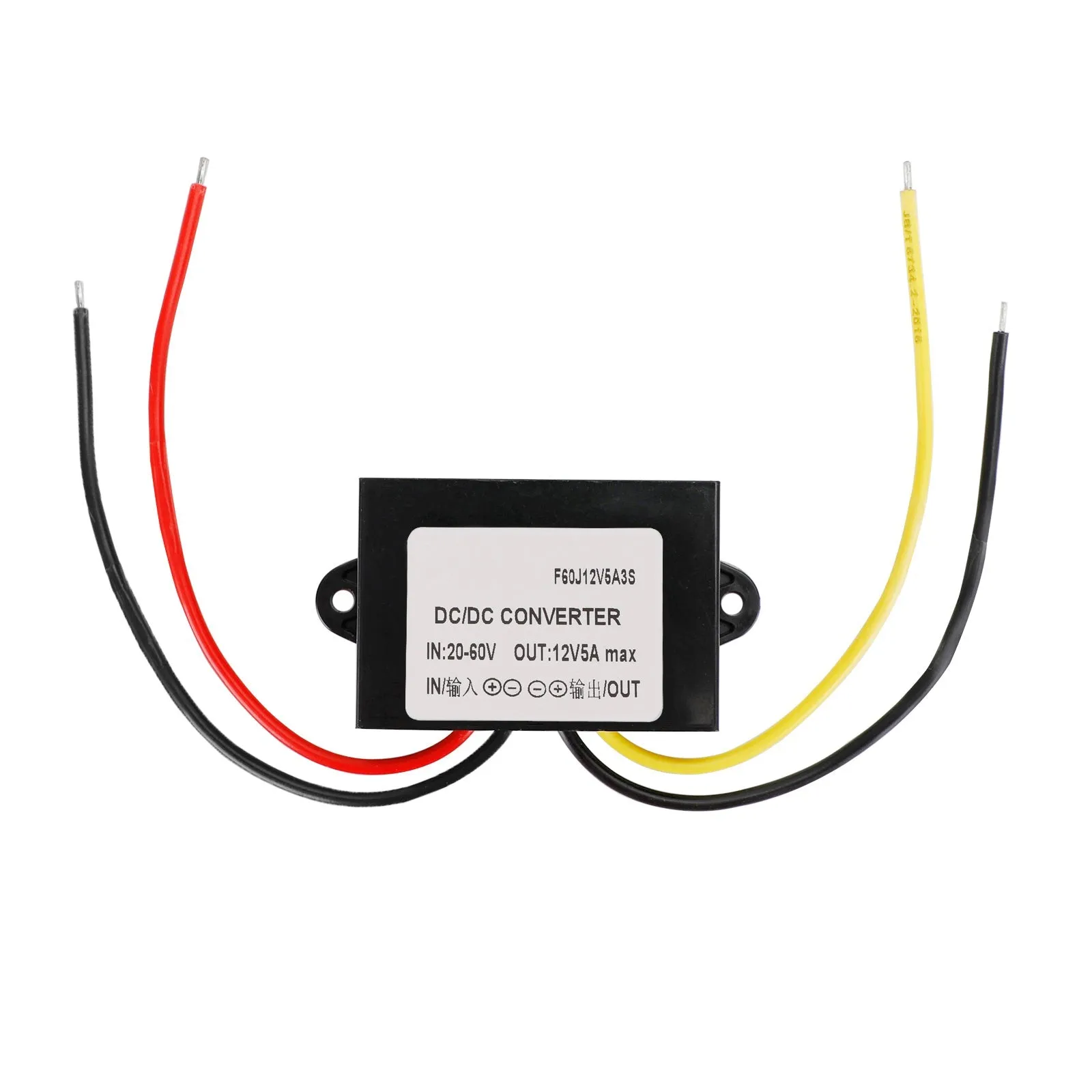 Convertisseur DC-DC étanche 20-60 V, abaisseur de tension vers 12 V, module d'alimentation 5 A