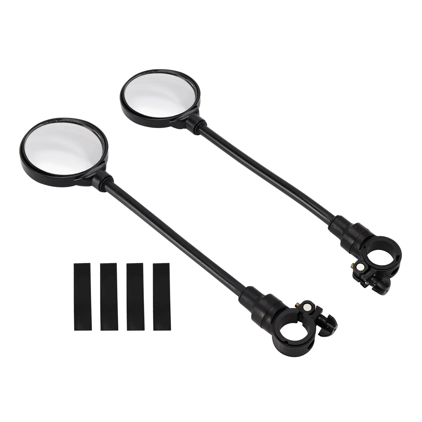 Lot de 2 rétroviseurs de guidon de vélo rotatifs et réglables à grand angle