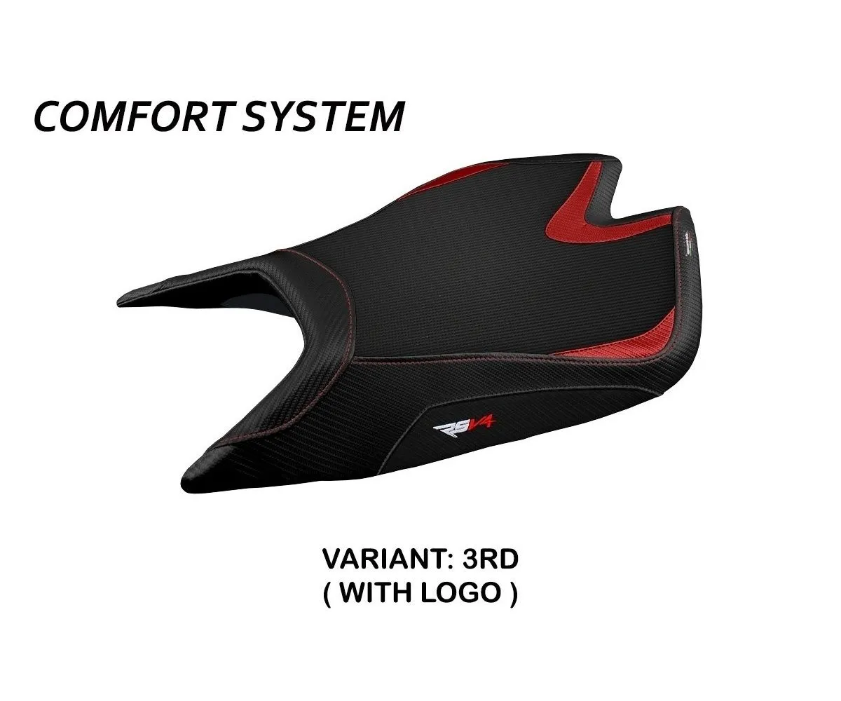 Rivestimento Sella Leon Comfort System Rosso (rd) T.i. Per Aprilia Rsv4 2021 > 2023-ARSV421LC-3RD-1-274548
