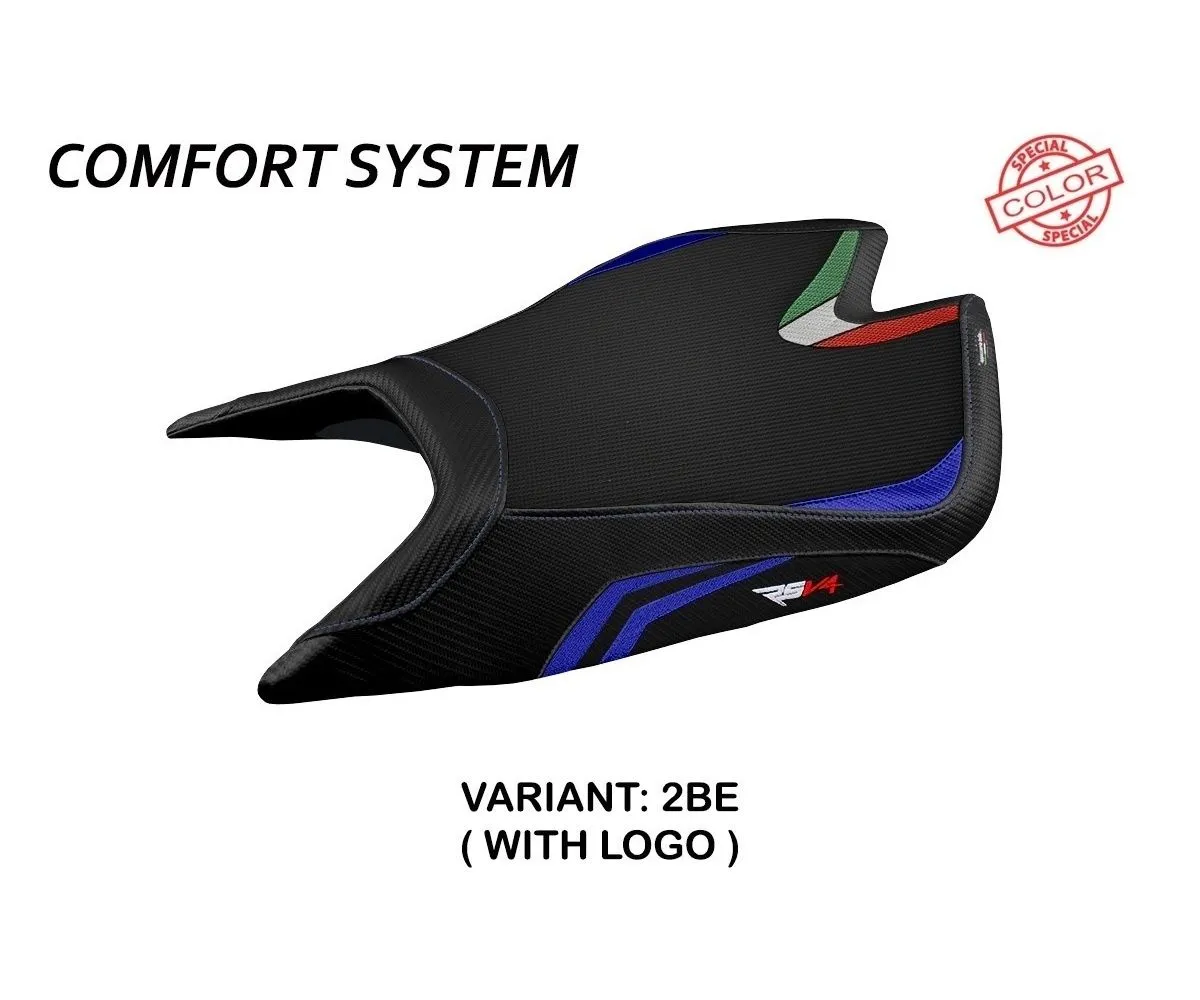 Rivestimento Sella Leon Special Color Comfort System Blu (be) T.i. Per Aprilia Rsv4 2021 > 2023-ARSV421LSC-2BE-1-274566