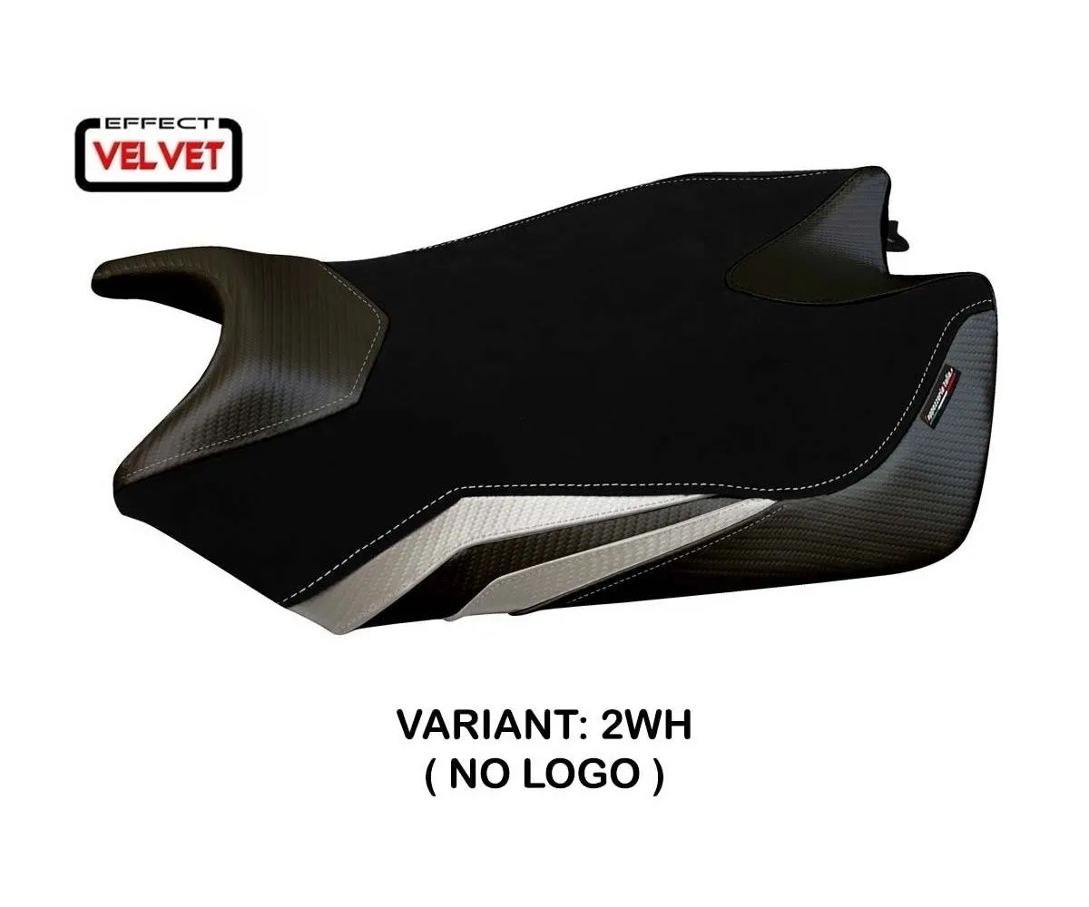 Rivestimento Sella Torino Velvet Bianco (wh) T.i. Per Aprilia Rsv4 2009 > 2020-ARSV4T-2WH-4-274525