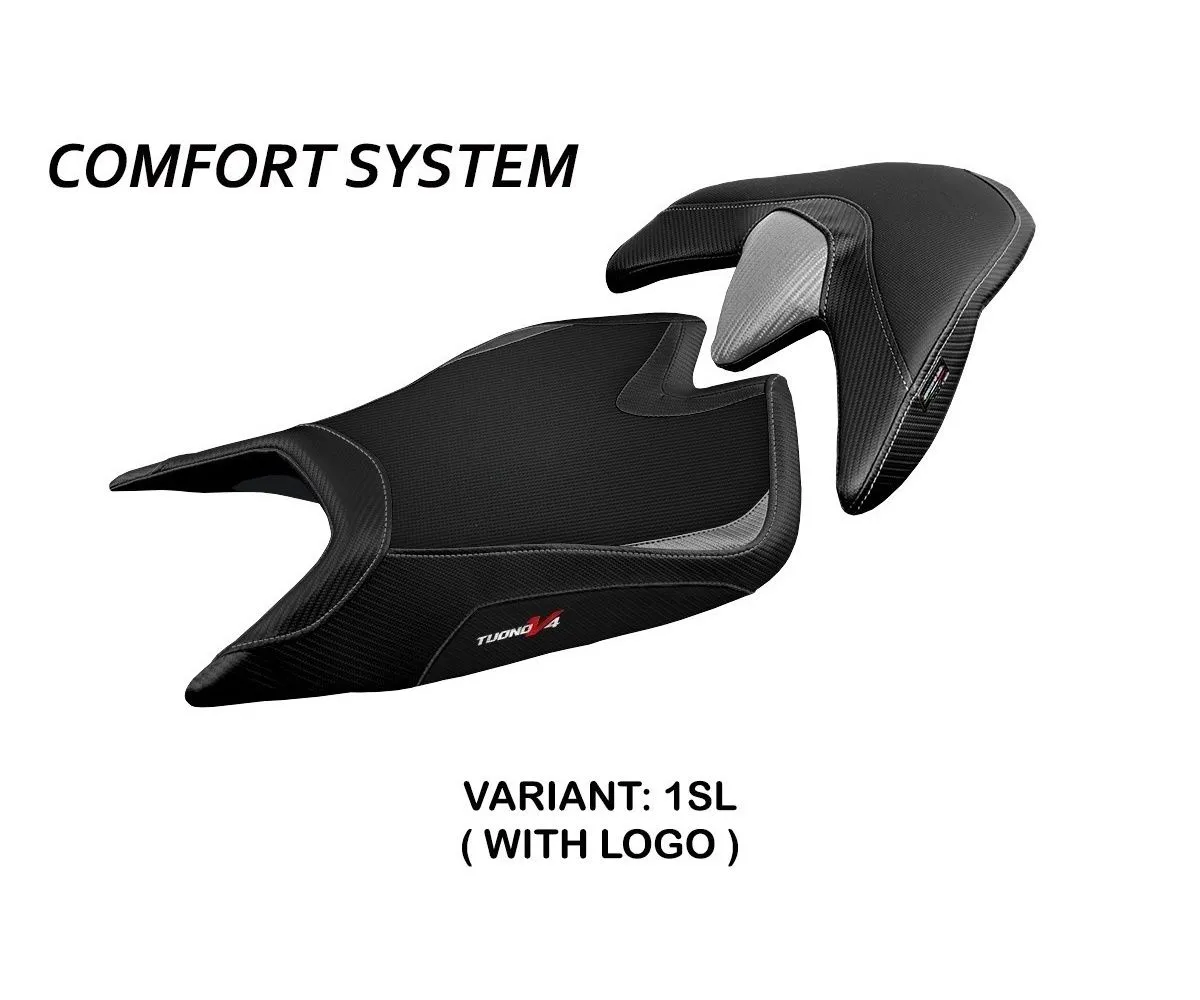 Rivestimento Sella Zuera Comfort System Argento (sl) T.i. Per Aprilia Tuono V4 2021 > 2022-ATV421ZC-1SL-1-274634