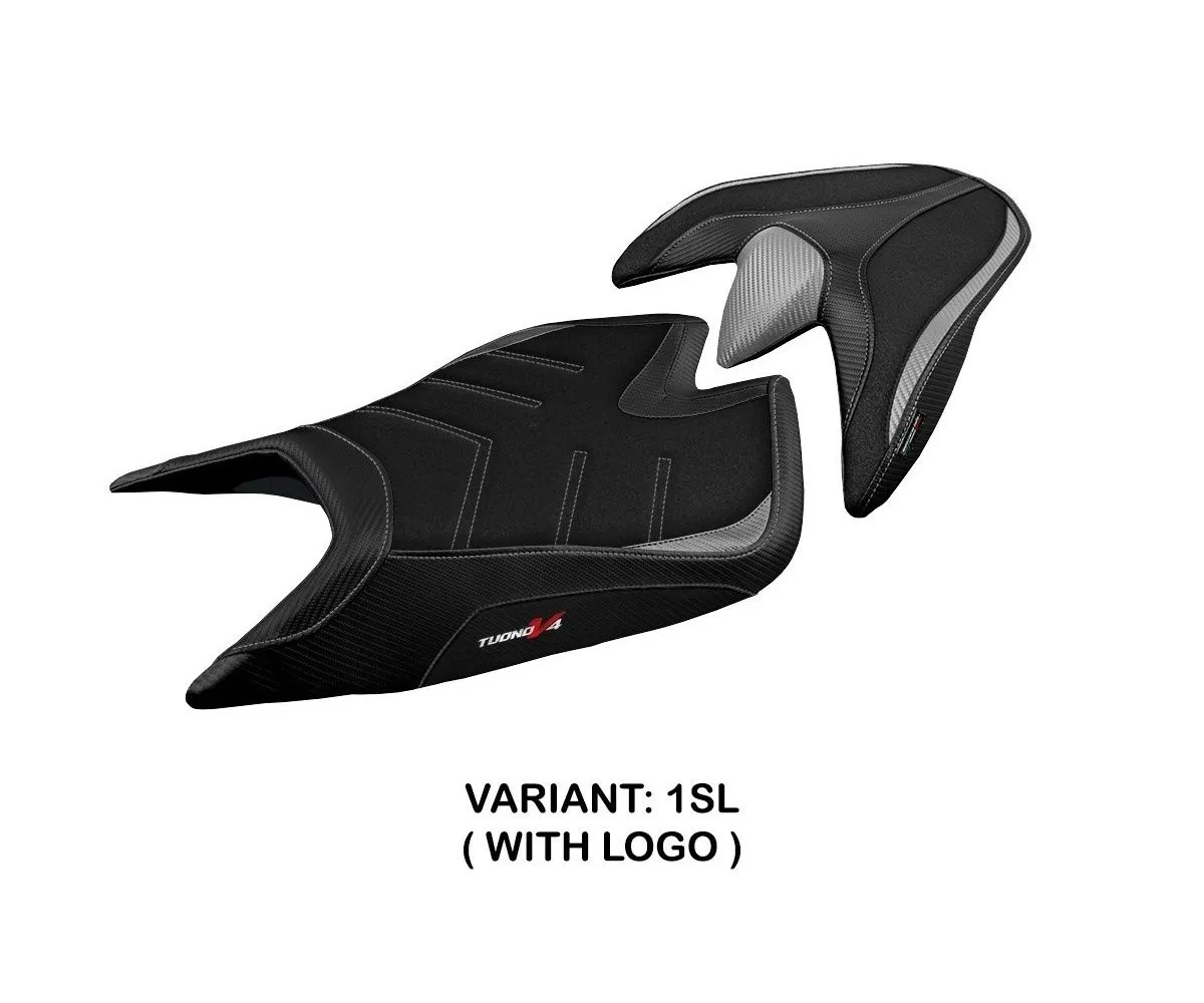 Rivestimento Sella Zuera Ultragrip Argento (sl) T.i. Per Aprilia Tuono V4 2021 > 2022-ATV421ZU-1SL-1-274640