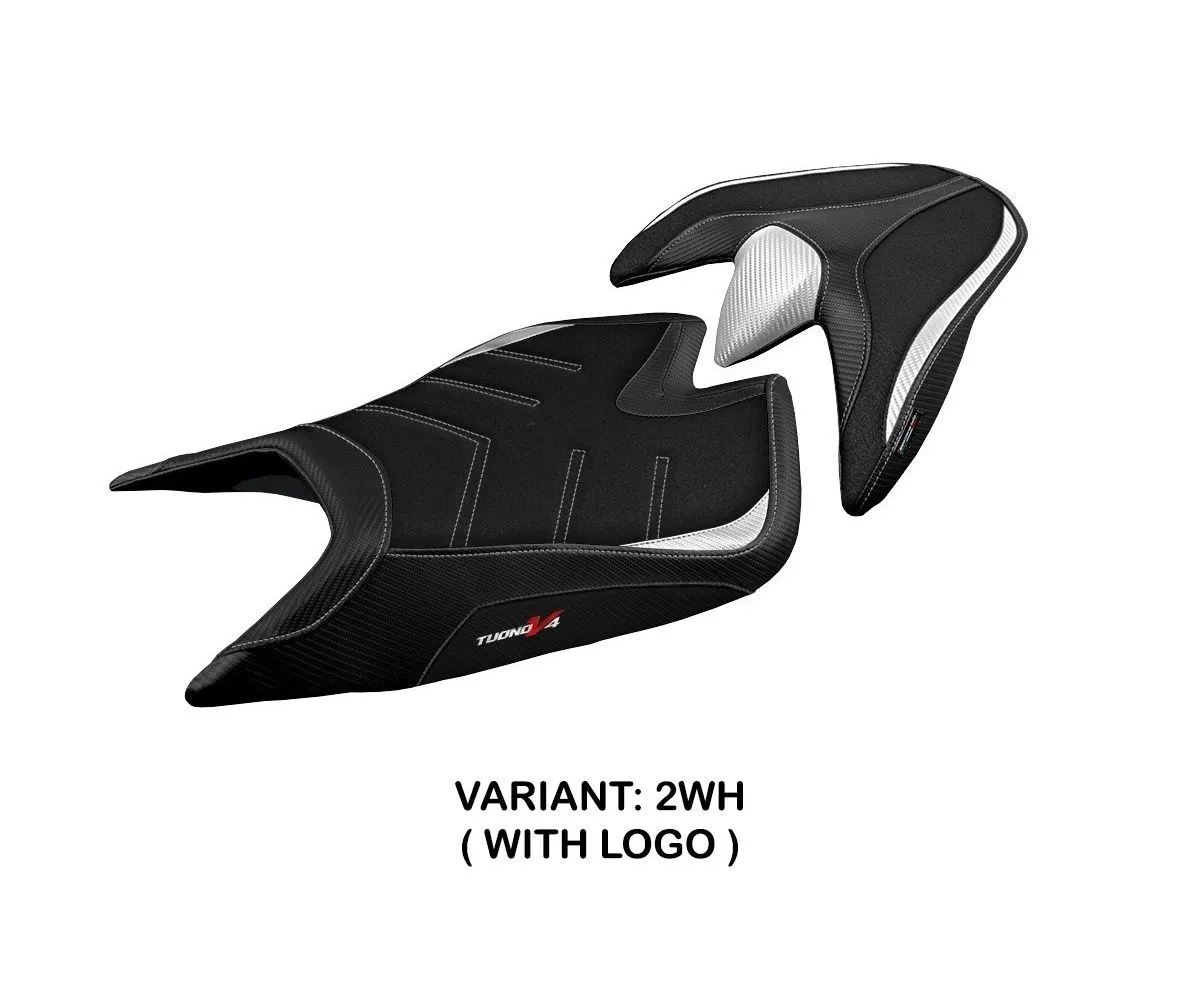 Rivestimento Sella Zuera Ultragrip Bianco (wh) T.i. Per Aprilia Tuono V4 2021 > 2022-ATV421ZU-2WH-1-274642