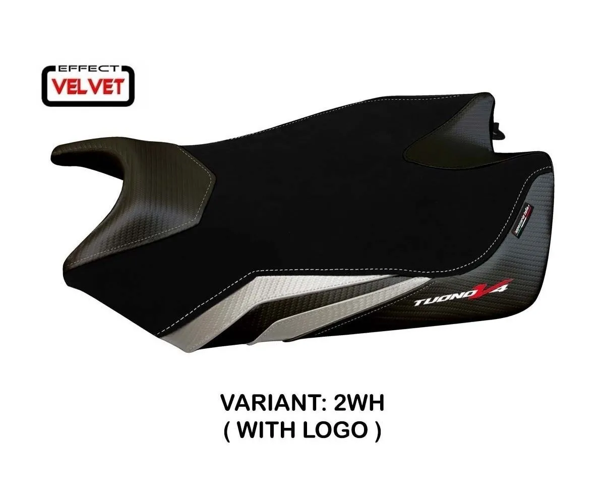 Rivestimento Sella Coen Velvet Bianco (wh) T.i. Per Aprilia Tuono V4 2011 > 2020-ATV4C-2WH-1-274614