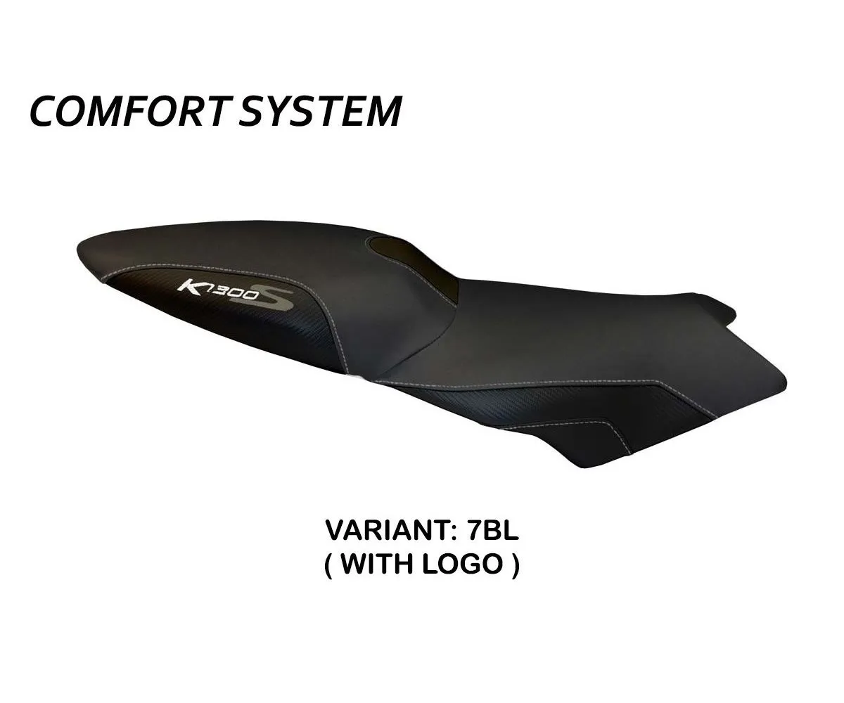 Rivestimento Sella Lariano 2 Comfort System Nero (bl) T.i. Per Bmw K 1300 S 2012 > 2016-BK13SL2C-7BL-2-275044