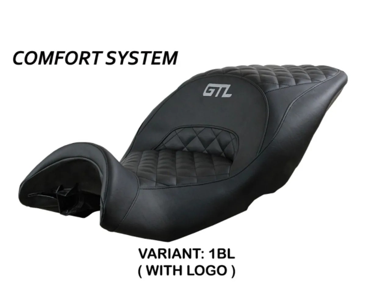 Rivestimento Sella Logo Diamond Comfort System Black T.i. Bmw K 1600 Gtl 2010 > 2022-BK16GTLD-1BL-1-287506
