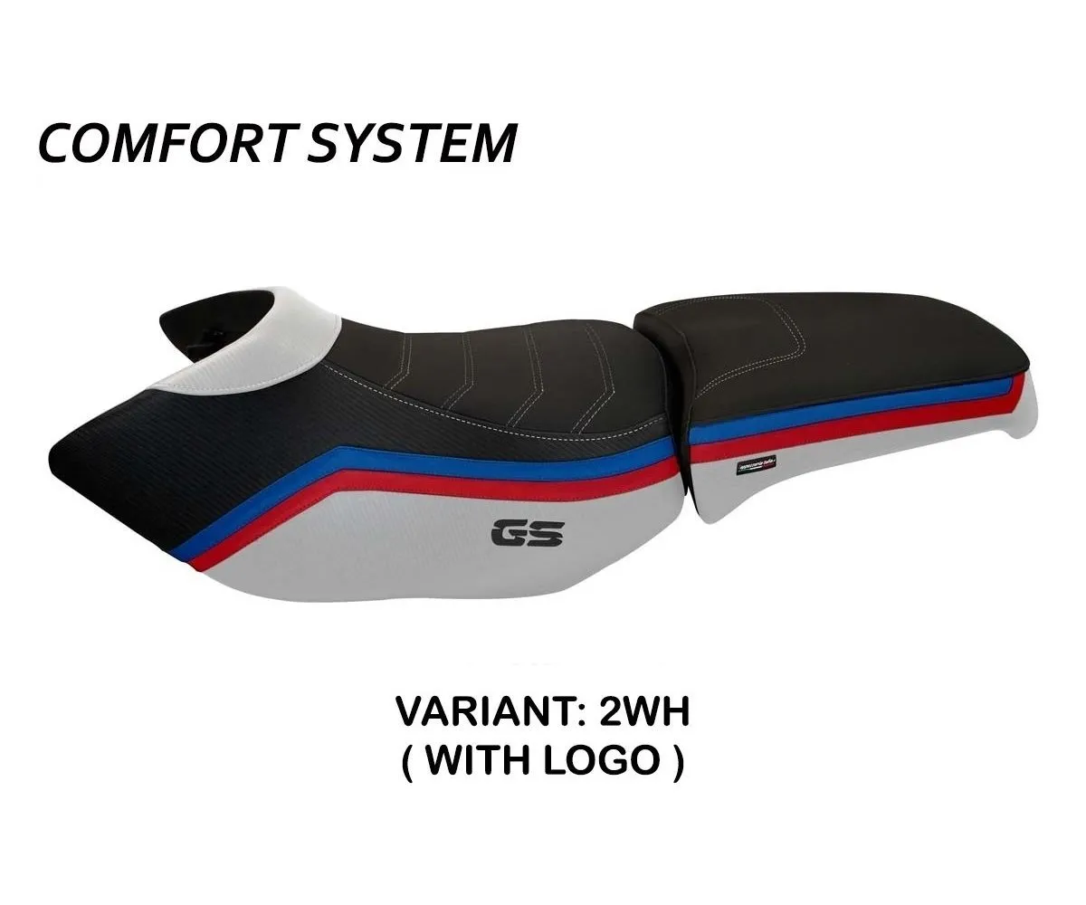 Rivestimento Sella Ionia 1 Comfort System Bianco (wh) T.i. Per Bmw R 1200 Gs Adventure 2006 > 2012-BR12GAI1C-2WH-3-275295