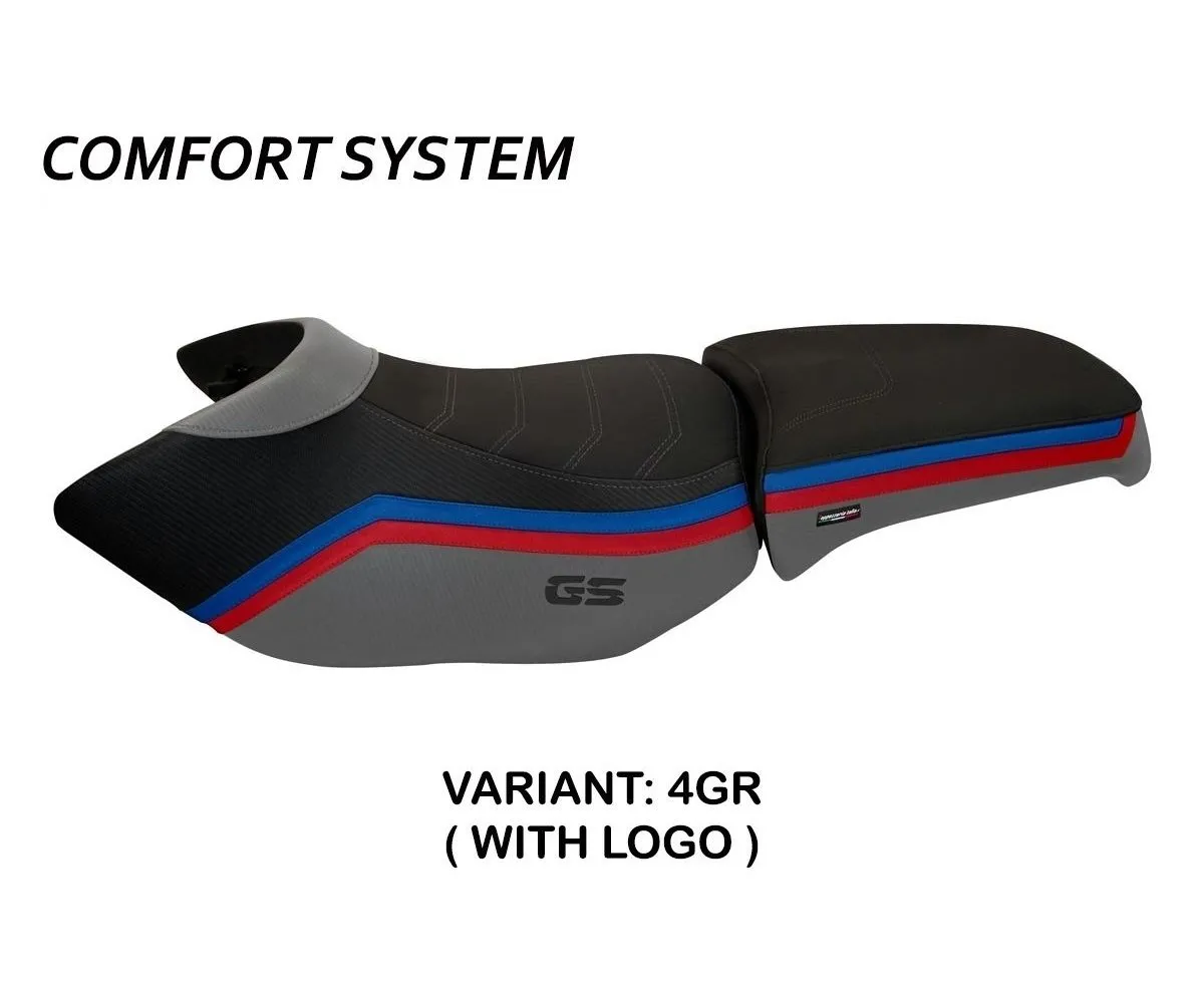 Rivestimento Sella Ionia 1 Comfort System Grigio (gr) T.i. Per Bmw R 1200 Gs Adventure 2006 > 2012-BR12GAI1C-4GR-3-275299