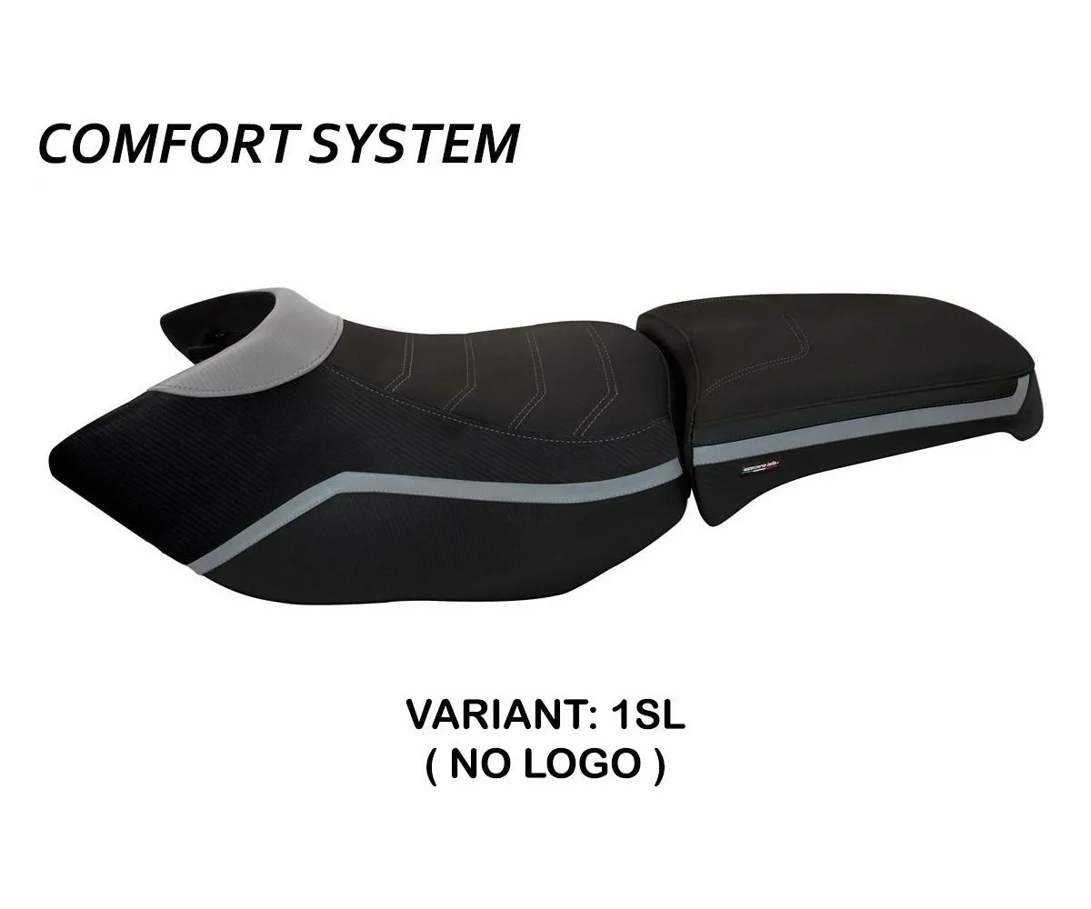 Rivestimento Sella Ionia 4 Comfort System Argento (sl) T.i. Per Bmw R 1200 Gs Adventure 2006 > 2012-BR12GAI4C-1SL-4-275316