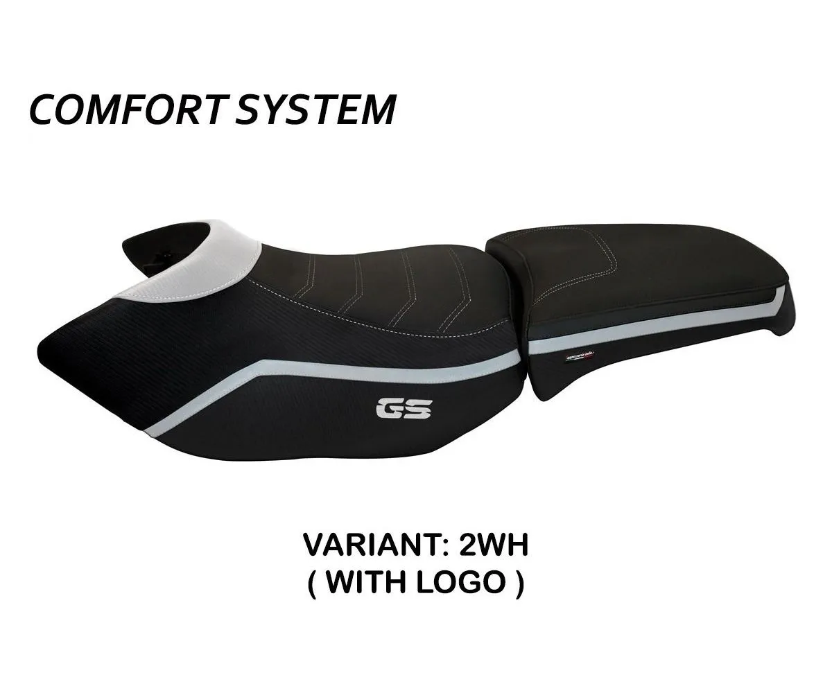 Rivestimento Sella Ionia 4 Comfort System Bianco (wh) T.i. Per Bmw R 1200 Gs Adventure 2006 > 2012-BR12GAI4C-2WH-3-275317