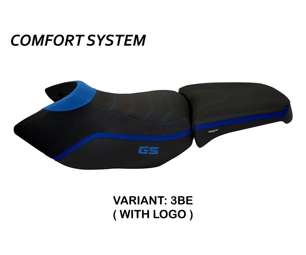 Rivestimento Sella Ionia 4 Comfort System Blu (be) T.i. Per Bmw R 1200 Gs Adventure 2006 > 2012-BR12GAI4C-3BE-3-275319