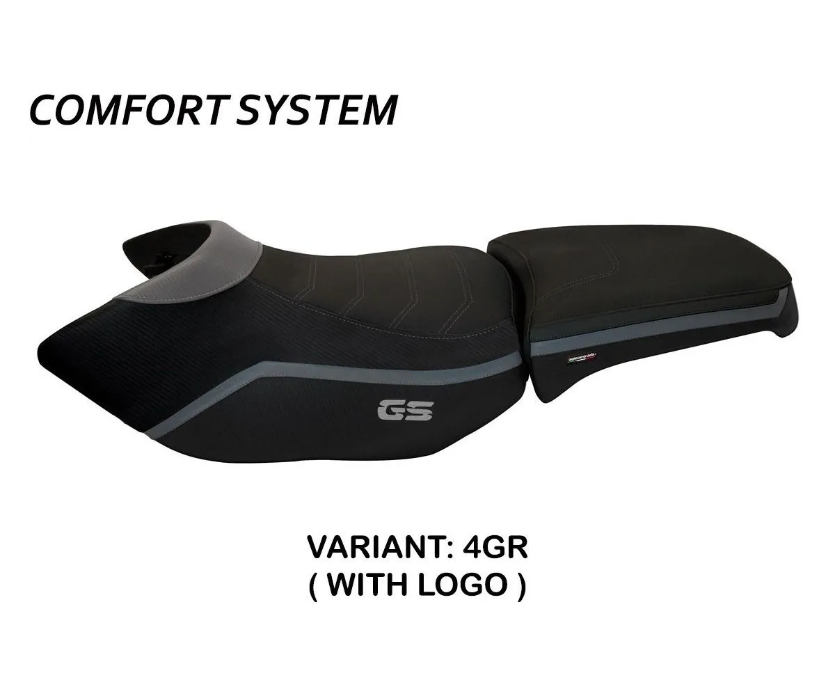 Rivestimento Sella Ionia 4 Comfort System Grigio (gr) T.i. Per Bmw R 1200 Gs Adventure 2006 > 2012-BR12GAI4C-4GR-3-275321