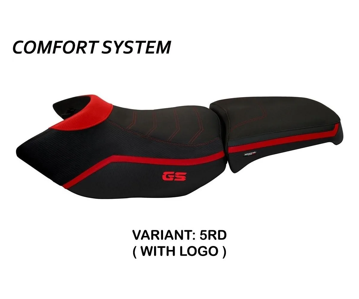 Rivestimento Sella Ionia 4 Comfort System Rosso (rd) T.i. Per Bmw R 1200 Gs Adventure 2006 > 2012-BR12GAI4C-5RD-3-275323