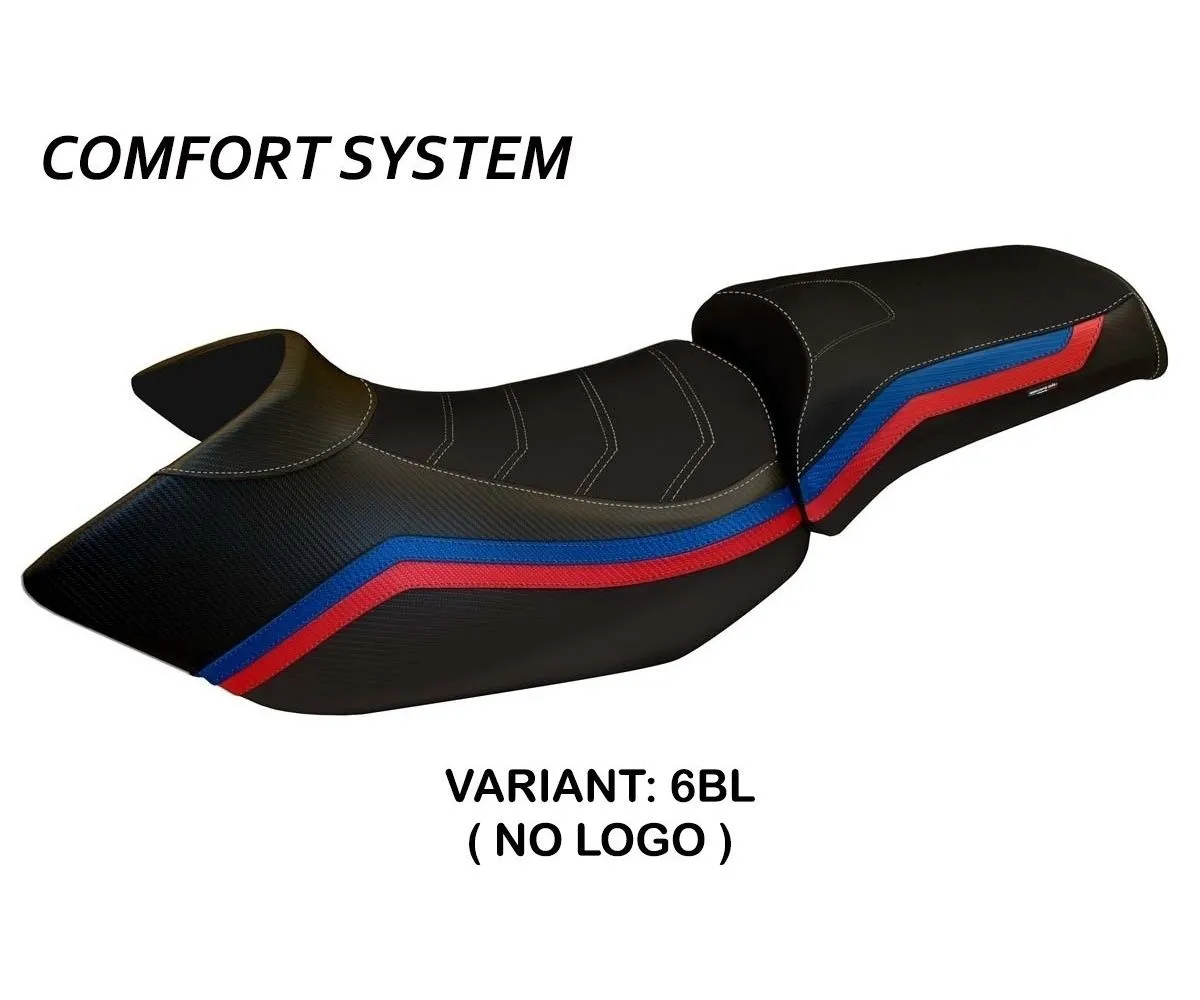 Rivestimento Sella Lione 1 Comfort System Nero (bl) T.i. Per Bmw R 1200 Gs 2005 > 2012-BR12GL1C-6BL-4-275197