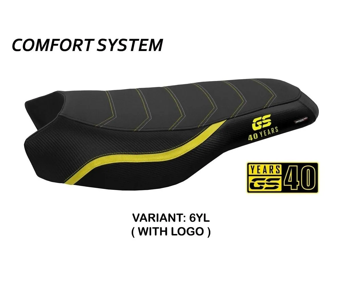 Rivestimento Sella Bonn 2 Comfort System Giallo (yl) T.i. Per Bmw R 1200 Gs 2017 > 2021-BR12GRB2C-6YL-3-275525