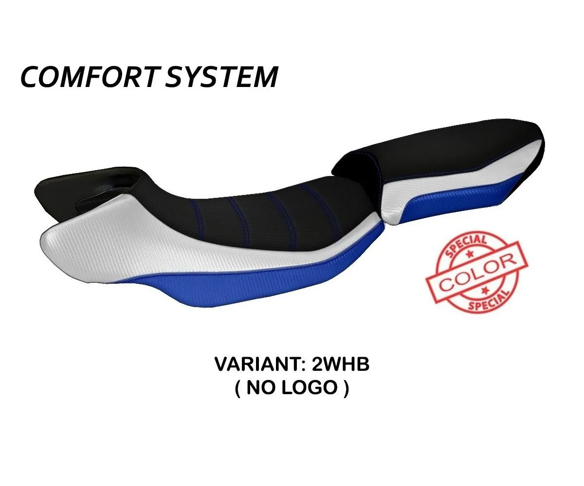 Rivestimento Sella Aurelia Special Color Comfort System Bianco - Blu (whb) T.i. Per Bmw R 1200 R 2015 > 2018-BR12RASC-2WHB-4-275425