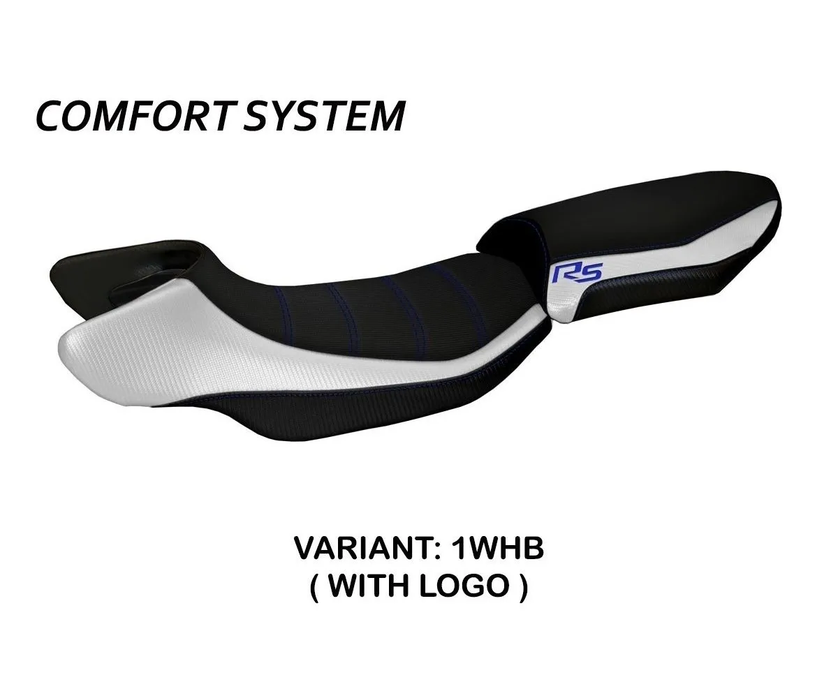 Rivestimento Sella Aurelia Color Rs Comfort System Bianco - Blu (whb) T.i. Per Bmw R 1200 Rs 2015 > 2019-BR12RSC-1WHB-3-275436