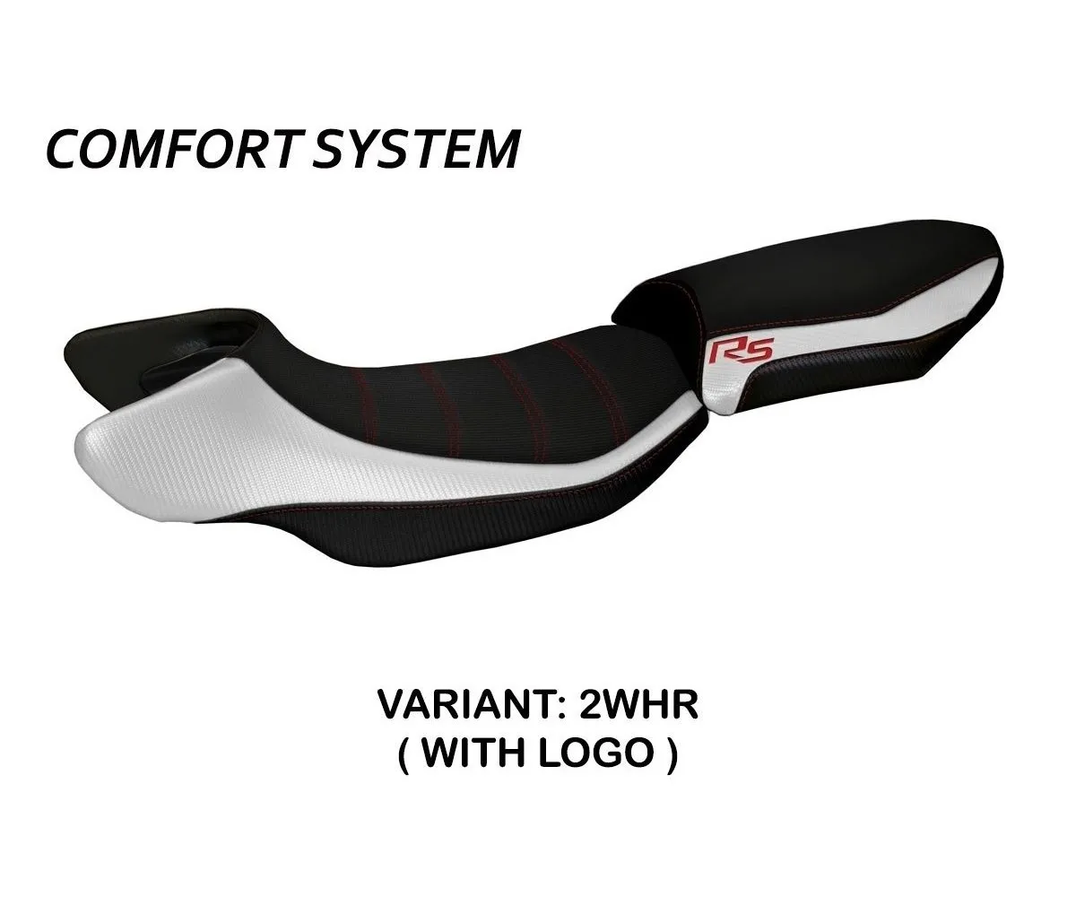 Rivestimento Sella Aurelia Color Rs Comfort System Bianco - Rosso (whr) T.i. Per Bmw R 1200 Rs 2015 > 2019-BR12RSC-2WHR-3-275438