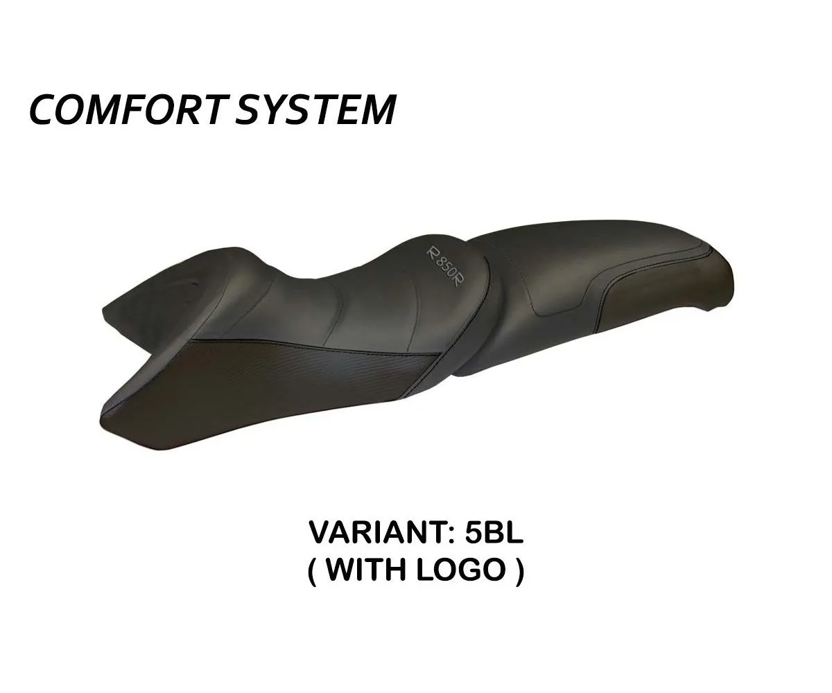 Rivestimento Sella Matera Comfort System Nero (bl) T.i. Per Bmw R 850 R 1994 > 2007-BR85RMC-5BL-3-275739