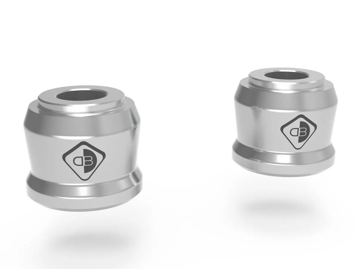 Distanziali Alza Manubrio Ducabike Dbk Brm03e Silver Per Ducati Multistrada V4/s/sport 2021 > 2024-BRM03E-283751