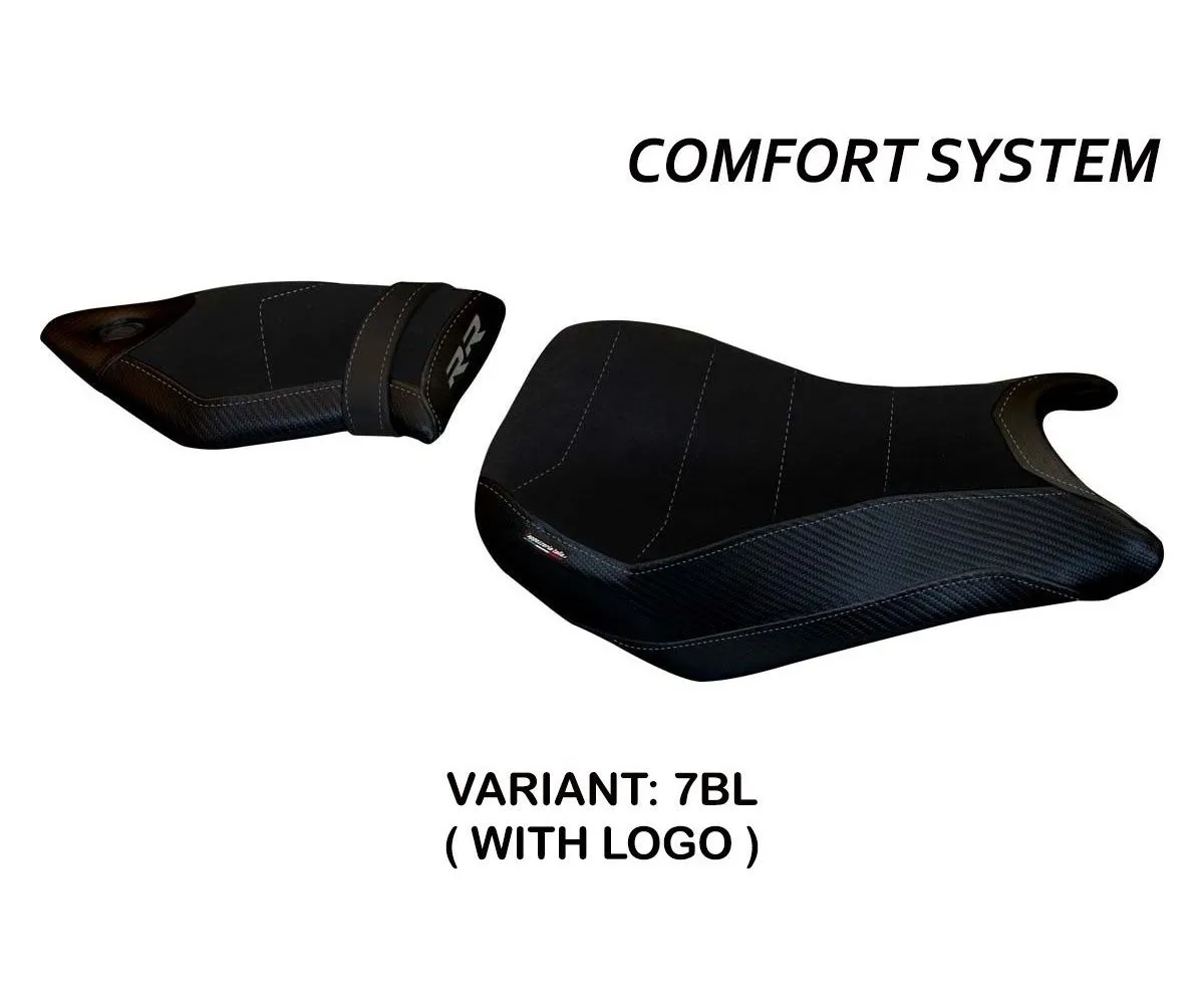 Rivestimento Sella Vittoria 2 Comfort System Nero (bl) T.i. Per Bmw S 1000 Rr 2015 > 2018-BS10RV2C-7BL-2-275885