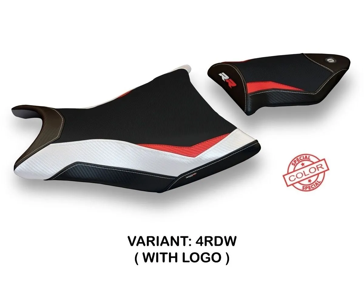 Rivestimento Sella Alabama Special Color Rosso - Bianco (rdw) T.i. Per Bmw S 1000 Rr 2009 > 2011-BS11RRAS-4RDW-5-275817
