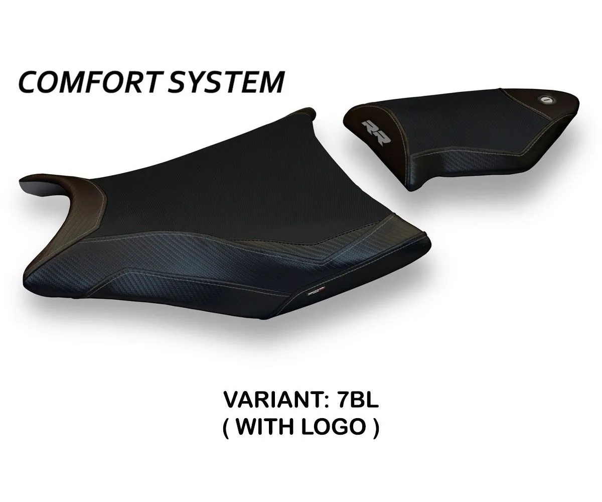 Rivestimento Sella Essen 2 Comfort System Nero (bl) T.i. Per Bmw S 1000 Rr 2009 > 2011-BS11RRE2-7BL-5-275799