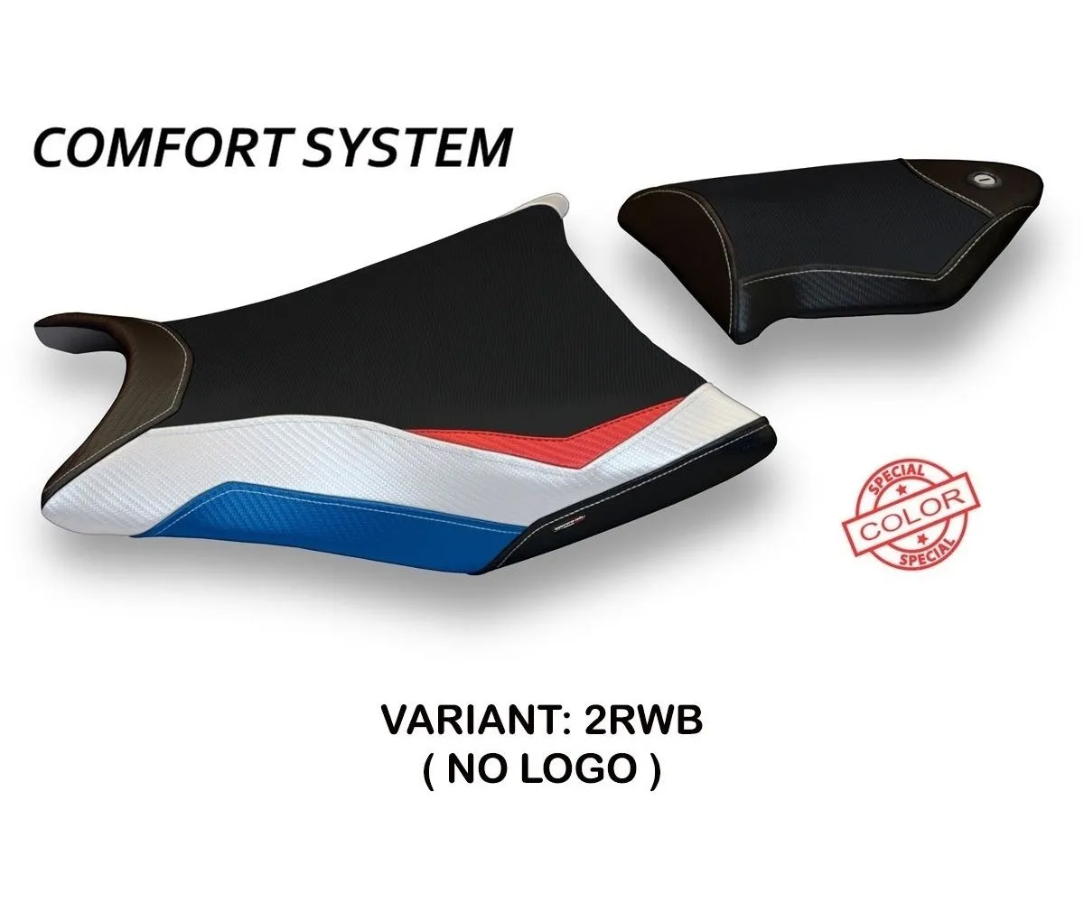 Rivestimento Sella Essen Special Color Comfort System Rosso - Bianco - Blu (rwb) T.i. Per Bmw S 1000 Rr 2009 > 2011-BS11RRES-2RWB-6-275820