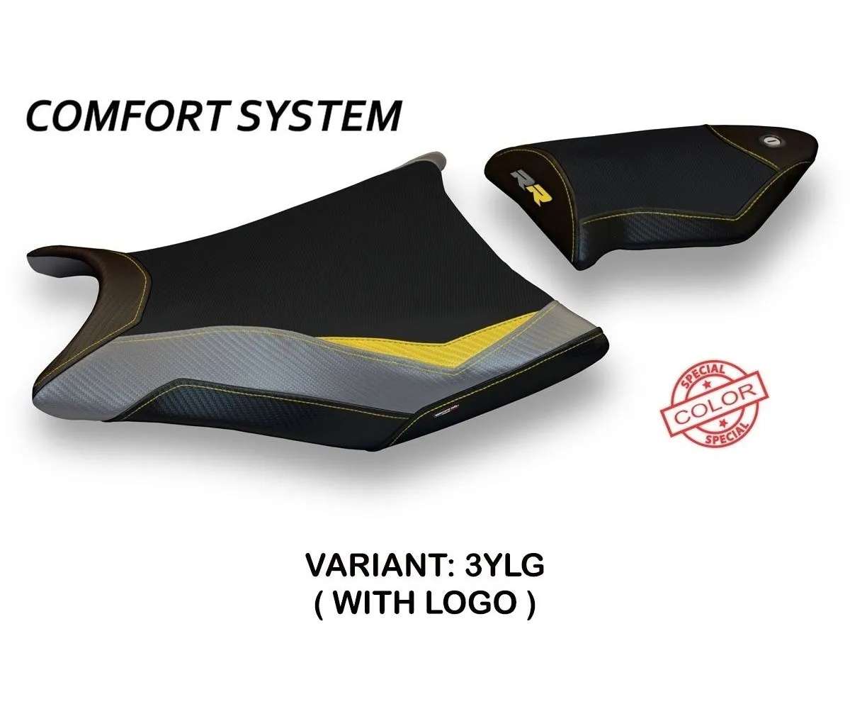 Rivestimento Sella Essen Special Color Comfort System Giallo - Grigio (ylg) T.i. Per Bmw S 1000 Rr 2009 > 2011-BS11RRES-3YLG-5-275821