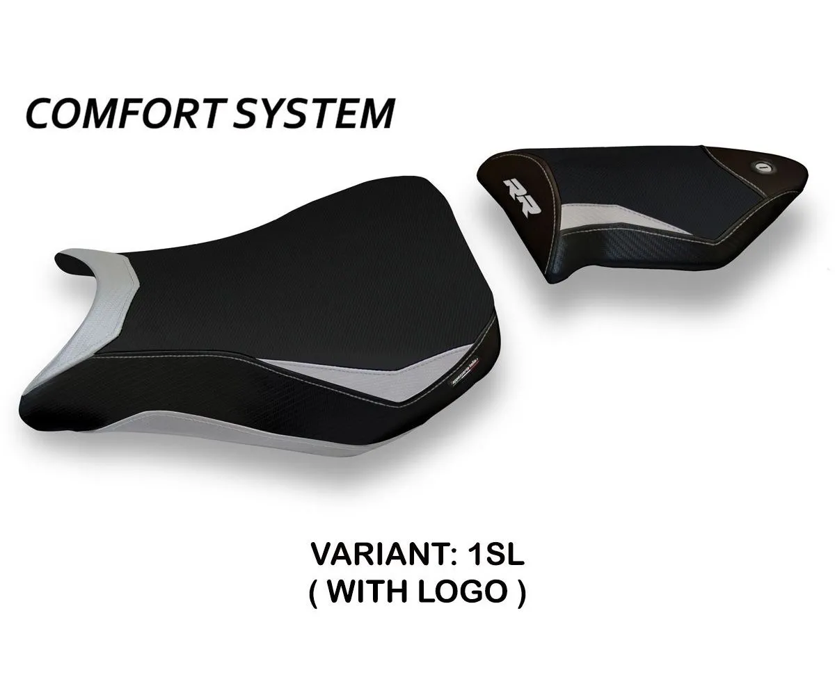 Rivestimento Sella Dacca 2 Comfort System Argento (sl) T.i. Per Bmw S 1000 Rr 2012 > 2014-BS14RRD2-1SL-5-275841