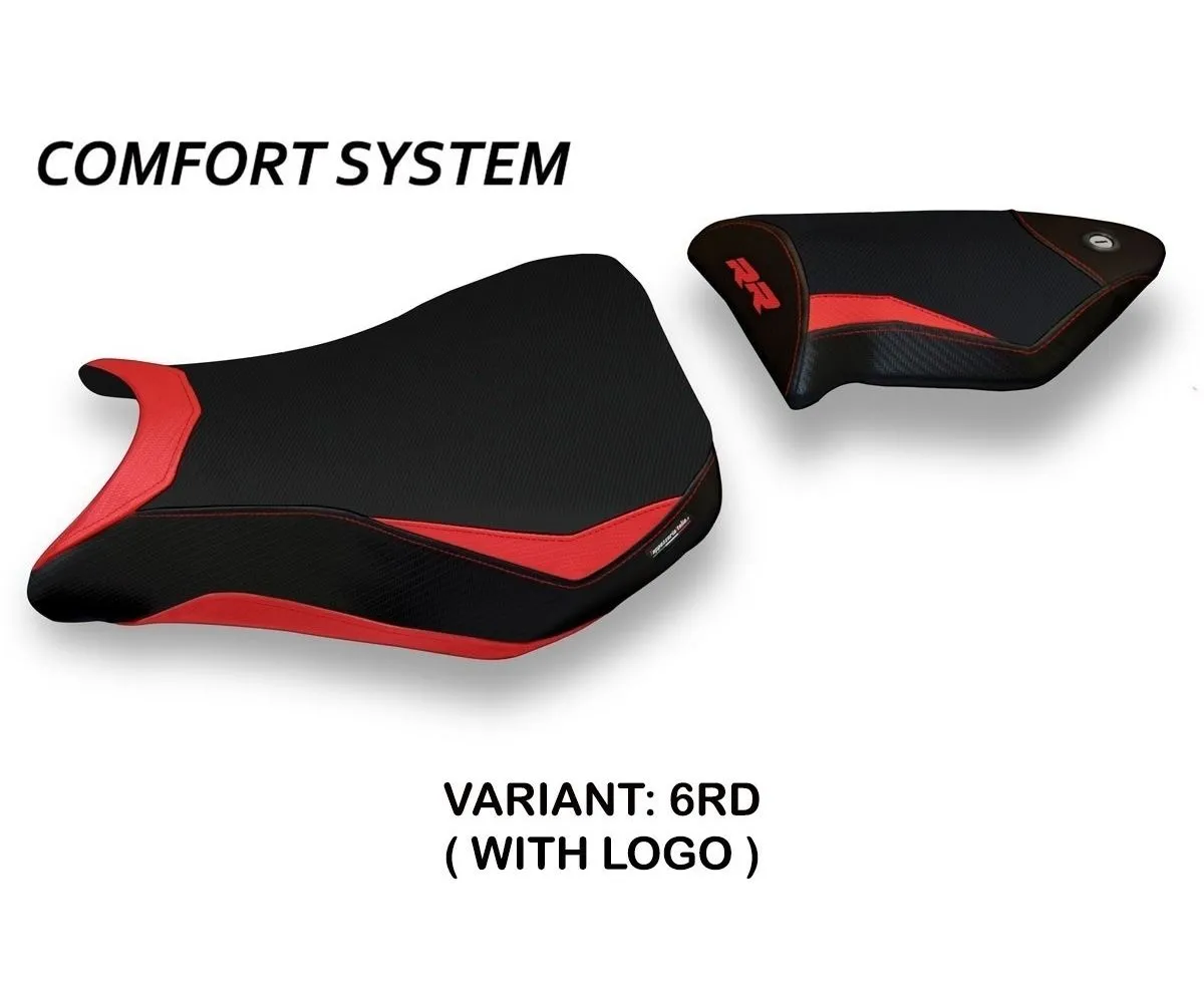 Rivestimento Sella Dacca 2 Comfort System Rosso (rd) T.i. Per Bmw S 1000 Rr 2012 > 2014-BS14RRD2-6RD-5-275847
