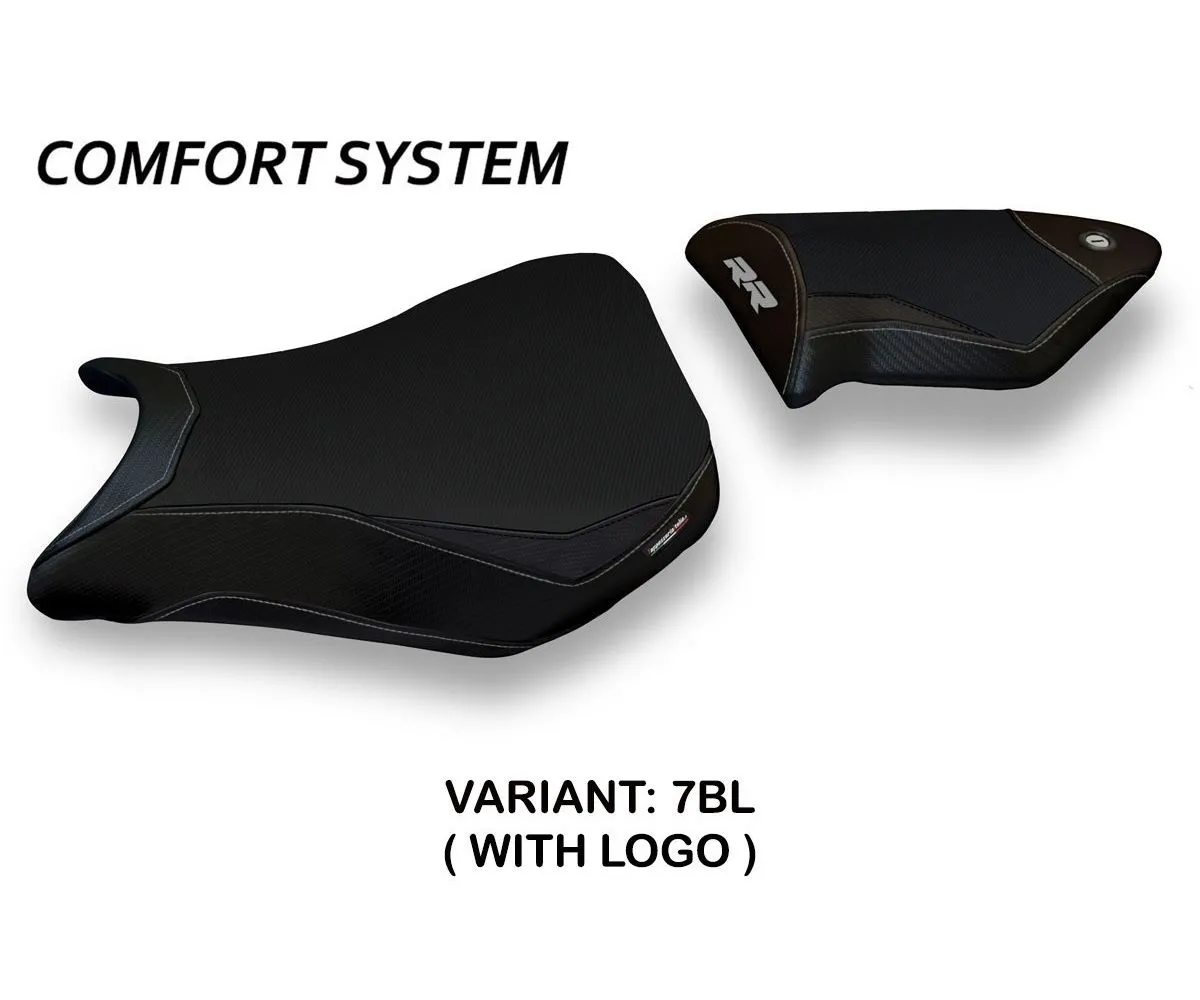 Rivestimento Sella Dacca 2 Comfort System Nero (bl) T.i. Per Bmw S 1000 Rr 2012 > 2014-BS14RRD2-7BL-5-275849